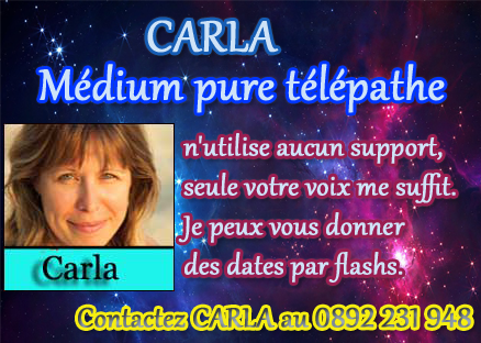 Voyance par téléphone avec Carla Médium pure télépathe